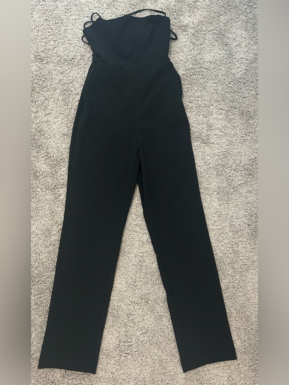 Forever 21 Black Jumpsuit Romper with crisscross straps.